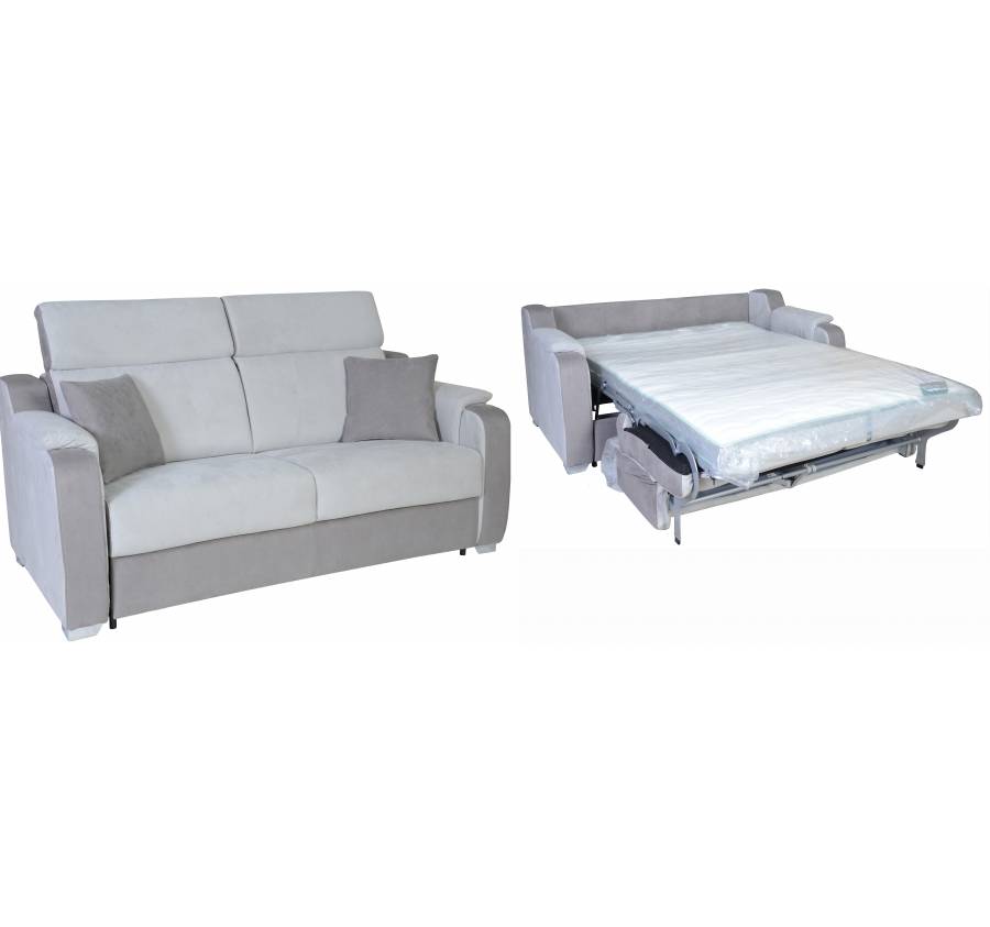 Canapé lit convertible Milan type Rapido couchage Bultex