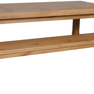 Table de ferme 2.20 chêne Sully+ allonges + 2 bancs